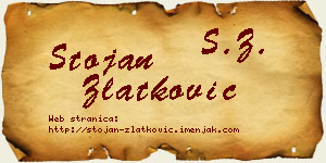 Stojan Zlatković vizit kartica